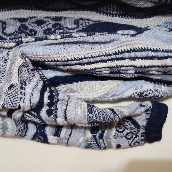 Coogi Australian XL Casmere Silk Pullover Tones of Blue Sweater Vintage 90s - Picture 6 of 12